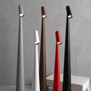 Eliminate clutter with this ultra-slim, cordless design. Perfect for narrow bedside tables or minimalist restaurant settings where space is a premium.
